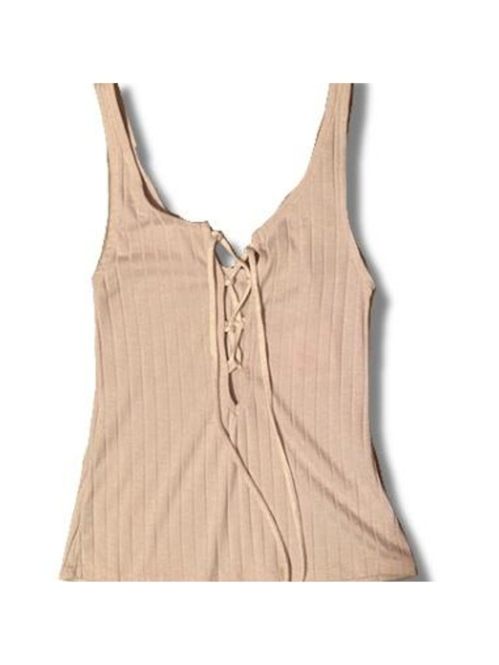 Urban Outfitters pink lace up tank top Size S